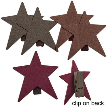 6 Set Star Clothespins - The Fox Decor